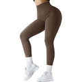 High Waist Seamless Leggings Threaded Knitted Fitness Pants Solid Women's Slimming Sports Yoga Pants Elastic Running Sport Leggings - Anam Online