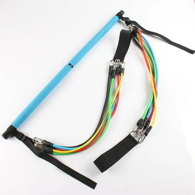 Fitness Yoga Pilates Bar Portable Gym Accessories Sport Elastic Bodybuilding Resistance Bands For Home Trainer Workout Equipment - Anam Online