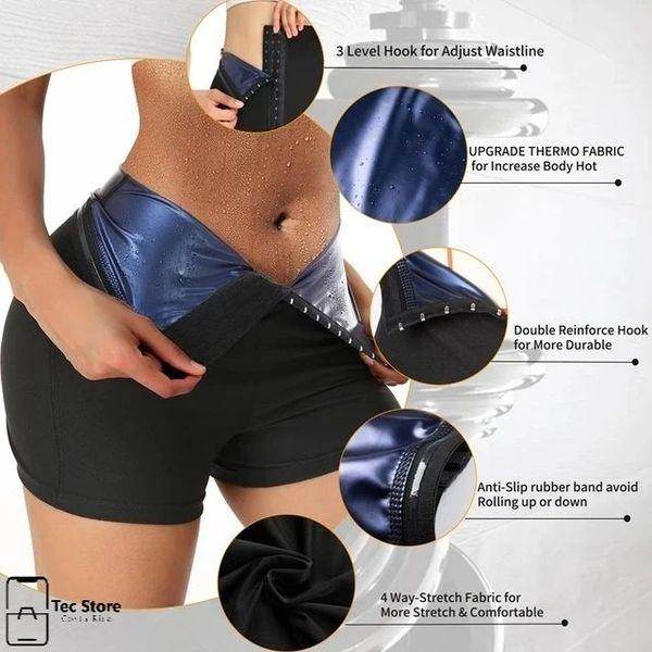 Slimming Pants Waist Trainer Shapewear Tummy Hot Thermo Sweat Leggings Fitness Workout Sweat Sauna Pants Body Shaper - Anam Online
