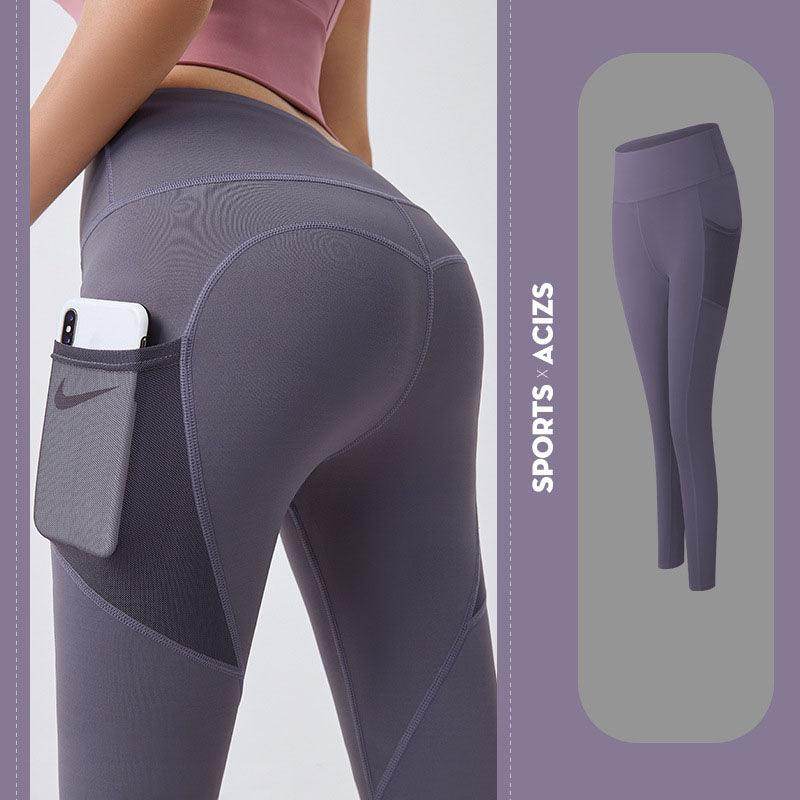 Yoga Pants Women With Pocket Leggings Sport Girl Gym Leggings Women Tummy Control Jogging Tights Female Fitness Pants - Anam Online