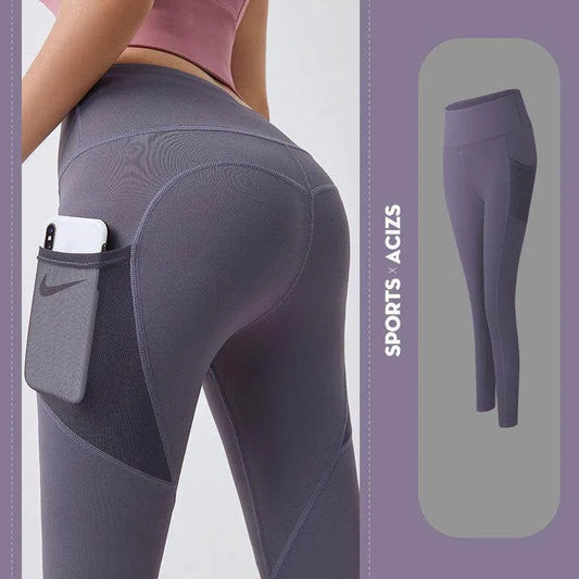 Yoga Pants Women With Pocket Leggings Sport Girl Gym Leggings Women Tummy Control Jogging Tights Female Fitness Pants - Anam Online