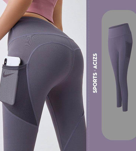 Yoga Pants Women With Pocket Leggings Sport Girl Gym Leggings Women Tummy Control Jogging Tights Female Fitness Pants - Anam Online