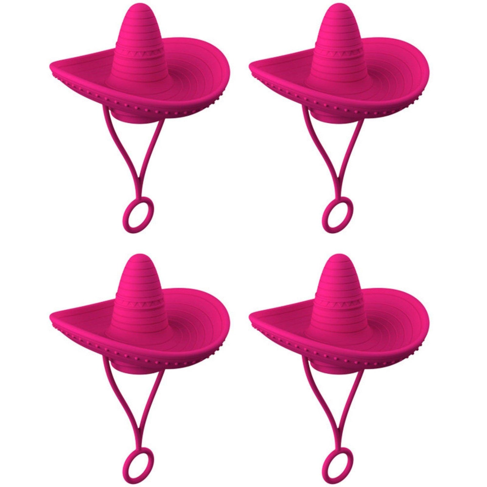 Straw Covers Cap Novelty Sturdy Straw Toppers Reusable Cowboy Hat Shaped - Anam Online