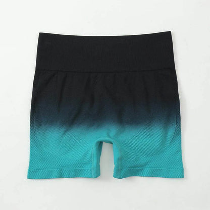Striped Yoga Shorts High Waist Hip-lifting Tight Pants For Women Running Fitness Sports Leggings - Anam Online