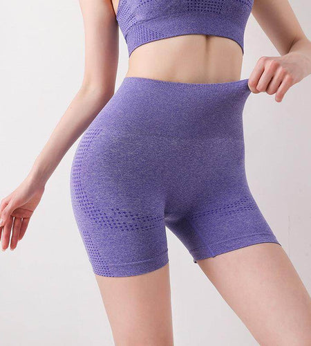 Yoga Running Gym Shorts Summer High Waist Fitness Tight Legging Shorts Women - Anam Online