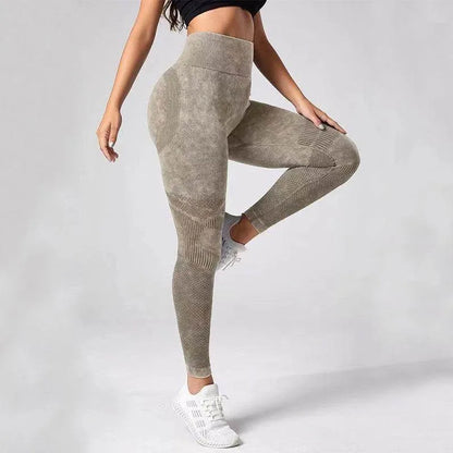 Hollow Design Seamless Leggings High Waist Hip Lifting Running Sports Fitness Yoga Pants Fashion Women Clothing - Anam Online