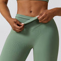 Cross High Waist Tight Thread Hip Raise Yoga Pants - Anam Online