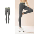 Spliced High Waist Yoga Pants Butt Lift Seamless Leggings Quick-drying Running Sports Fitness Pant For Women Clothing - Anam Online