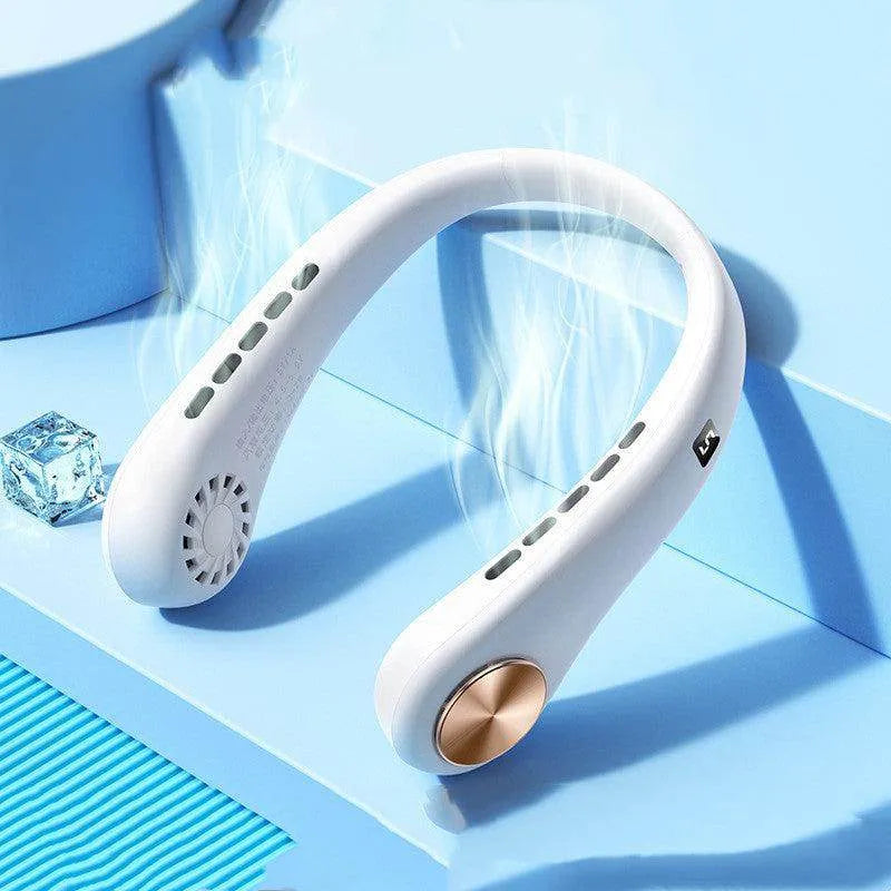 New Mini Neck Fan Portable Bladeless Hanging Neck Rechargeable Air Cooler Mini Summer Sports Fans - Anam Online
