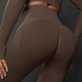 High Waist Seamless Yoga Pants Women's Solid Colour Full Length Leggings Fitness Hip Up Running Sport Gym Legging Outfits - Anam Online