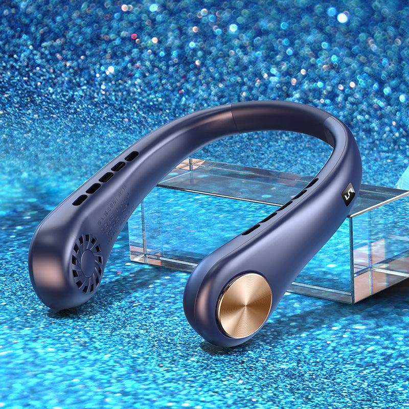 New Mini Neck Fan Portable Bladeless Hanging Neck Rechargeable Air Cooler Mini Summer Sports Fans - Anam Online