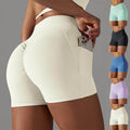 Yoga Shorts With Phone Pocket Design Fitness Sports Pants For Women Clothing - Anam Online
