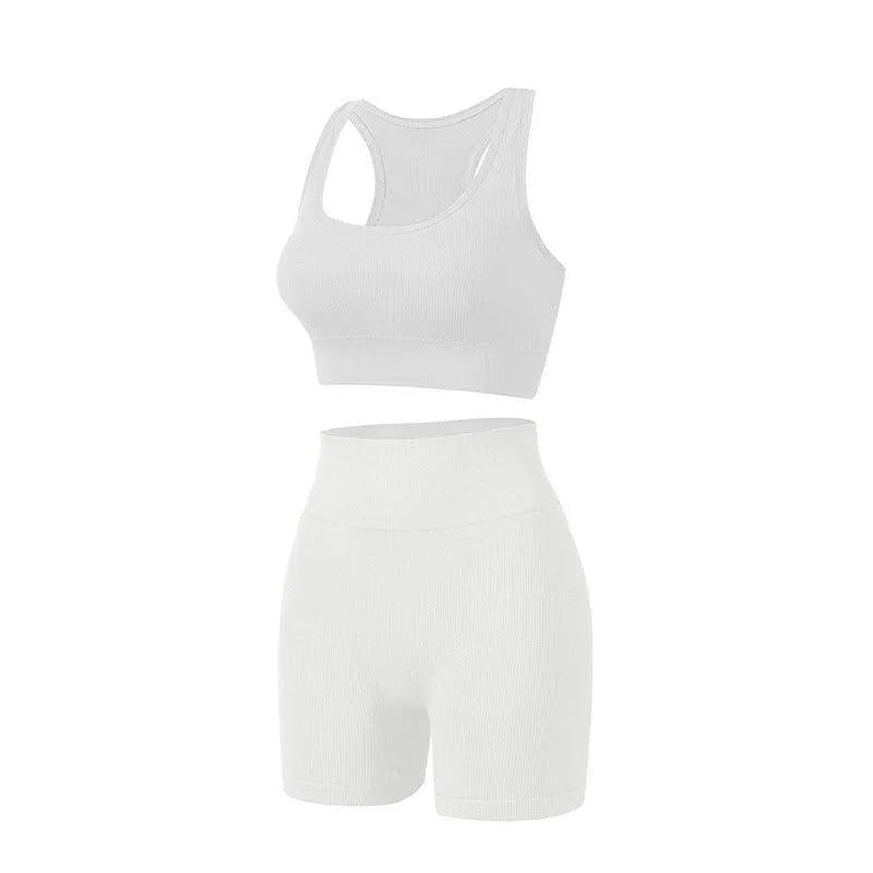 Women's Wireless Sports Yoga Bra And Shorts Suit - Anam Online