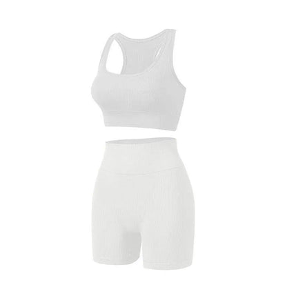 Women's Wireless Sports Yoga Bra And Shorts Suit - Anam Online