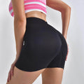 Striped Yoga Shorts High Waist Hip-lifting Tight Pants For Women Running Fitness Sports Leggings - Anam Online