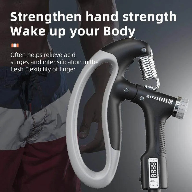 Smart Counting Grip 10-100KG Grip Free Adjustment Professional Hand Training Arm Muscle Training Fitness Equipment Fitness Tools Gym - Anam Online