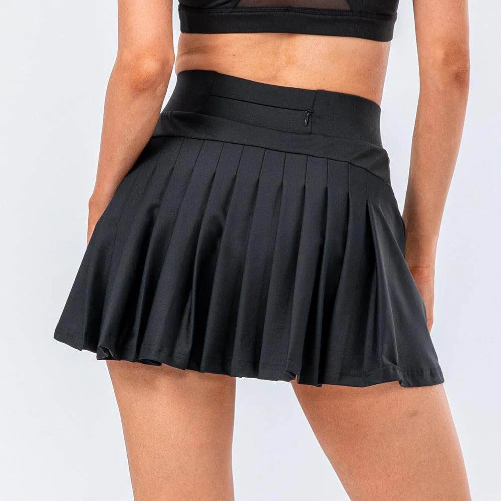 High Quality Tennis Skirt With Zipped Pocket Women Pleated Sports Skirt - Anam Online