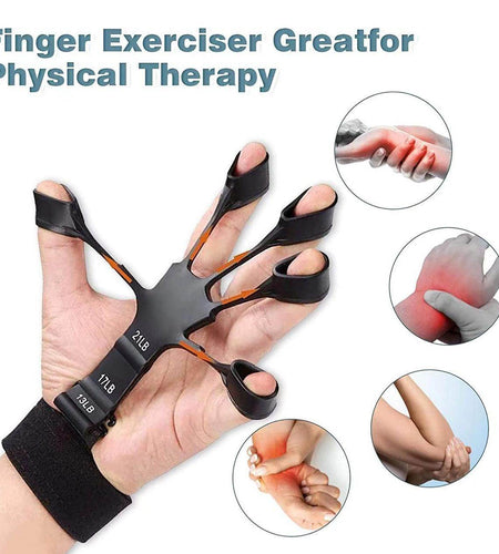 Silicone Grip Device Stretcher Finger Gripper Strength Trainer Strengthen Rehabilitation Training - Anam Online