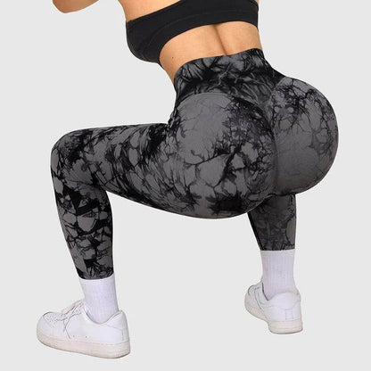 Seamless Tie Dye Leggings Women Yoga Pants Push Up Sport Fitness Running Gym Leggings - Anam Online