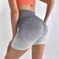 Striped Yoga Shorts High Waist Hip-lifting Tight Pants For Women Running Fitness Sports Leggings - Anam Online
