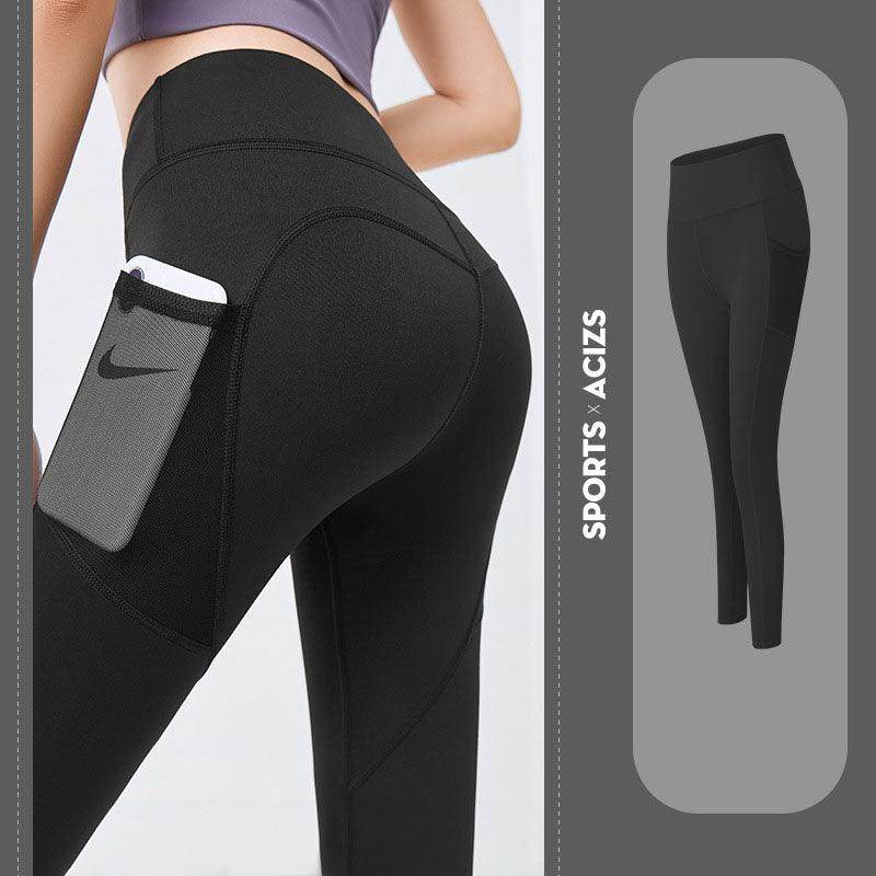 Yoga Pants Women With Pocket Leggings Sport Girl Gym Leggings Women Tummy Control Jogging Tights Female Fitness Pants - Anam Online