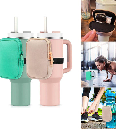 Water Bottle Pouch For For Drinking Cup Water Bottle Caddy Neoprene Tumbler Bag For Cards Keys Wallet Earphone - Anam Online