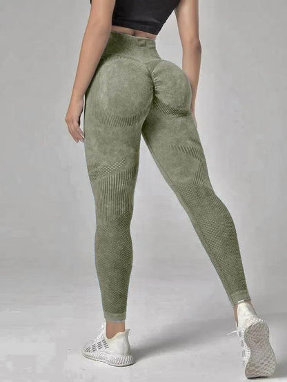 Hollow Design Seamless Leggings High Waist Hip Lifting Running Sports Fitness Yoga Pants Fashion Women Clothing - Anam Online