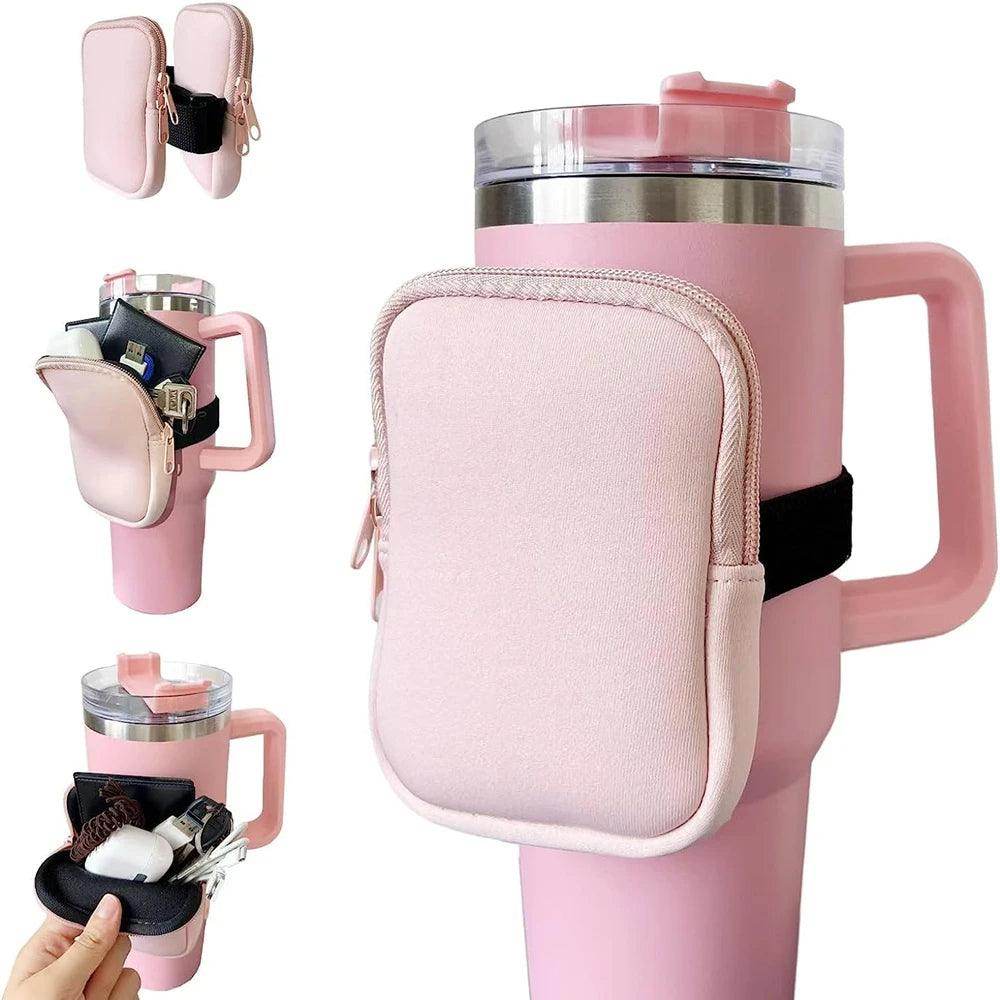 Water Bottle Pouch For For Drinking Cup Water Bottle Caddy Neoprene Tumbler Bag For Cards Keys Wallet Earphone - Anam Online