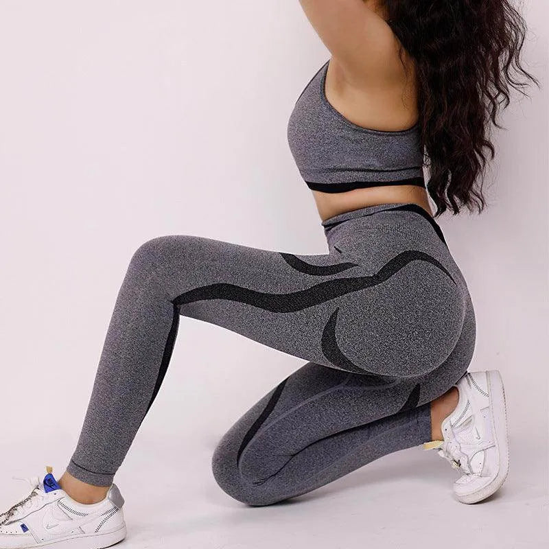 Women's Sports Bra Summer Sports Shockproof Underwear Hip Lifting Waist Girdling Shaping Pants - Anam Online