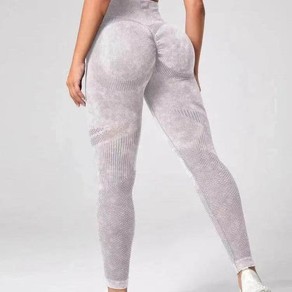 Hollow Design Seamless Leggings High Waist Hip Lifting Running Sports Fitness Yoga Pants Fashion Women Clothing - Anam Online