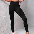 High Waist Seamless Yoga Pants Women's Solid Color Dot Striped Print Butt Lifting Leggings Fitness Running Sport Gym Legging Outfits - Anam Online
