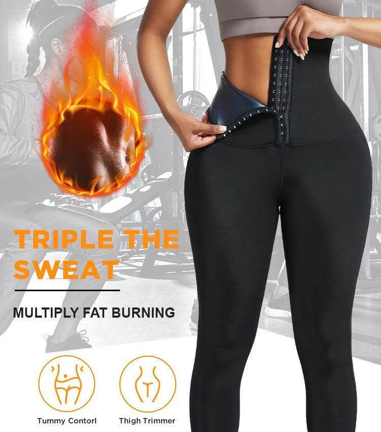 Sauna Long Pants Fitness Exercise Hot Thermo Sweat Leggings Training Slimming Pant - Anam Online
