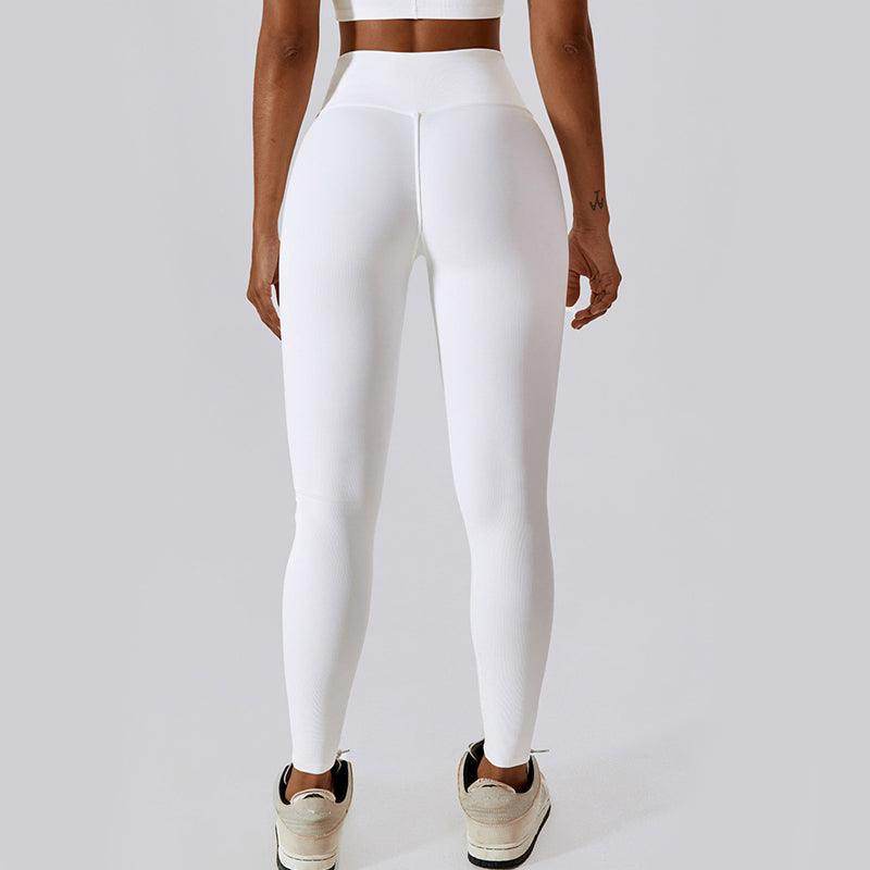 Cross High Waist Tight Thread Hip Raise Yoga Pants - Anam Online