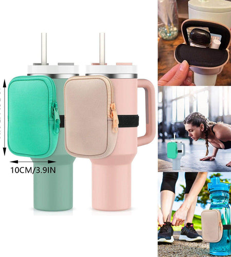 Water Bottle Pouch For For Drinking Cup Water Bottle Caddy Neoprene Tumbler Bag For Cards Keys Wallet Earphone - Anam Online