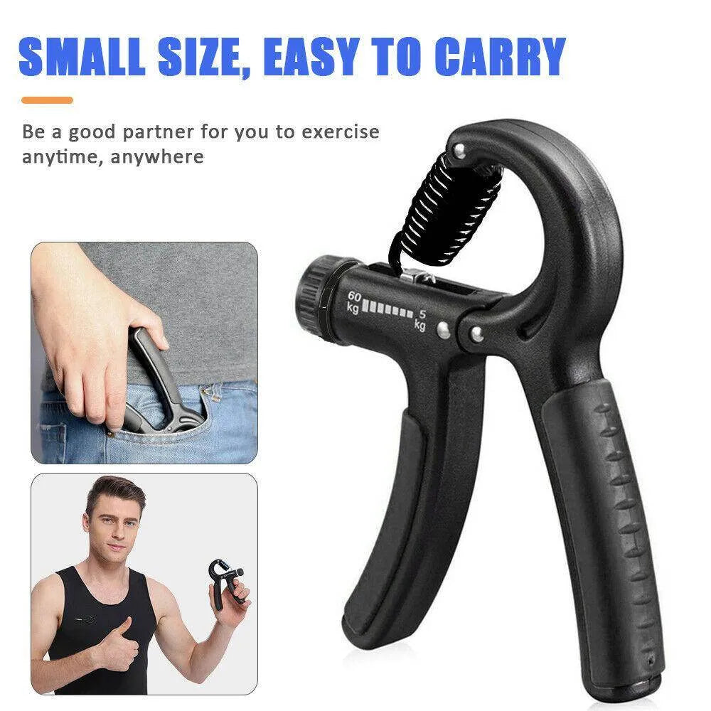 Adjustable Heavy Gripper Fitness Hand Exerciser Grip Wrist Training Increase Strength Spring Finger Pinch Carpal Expander - Anam Online