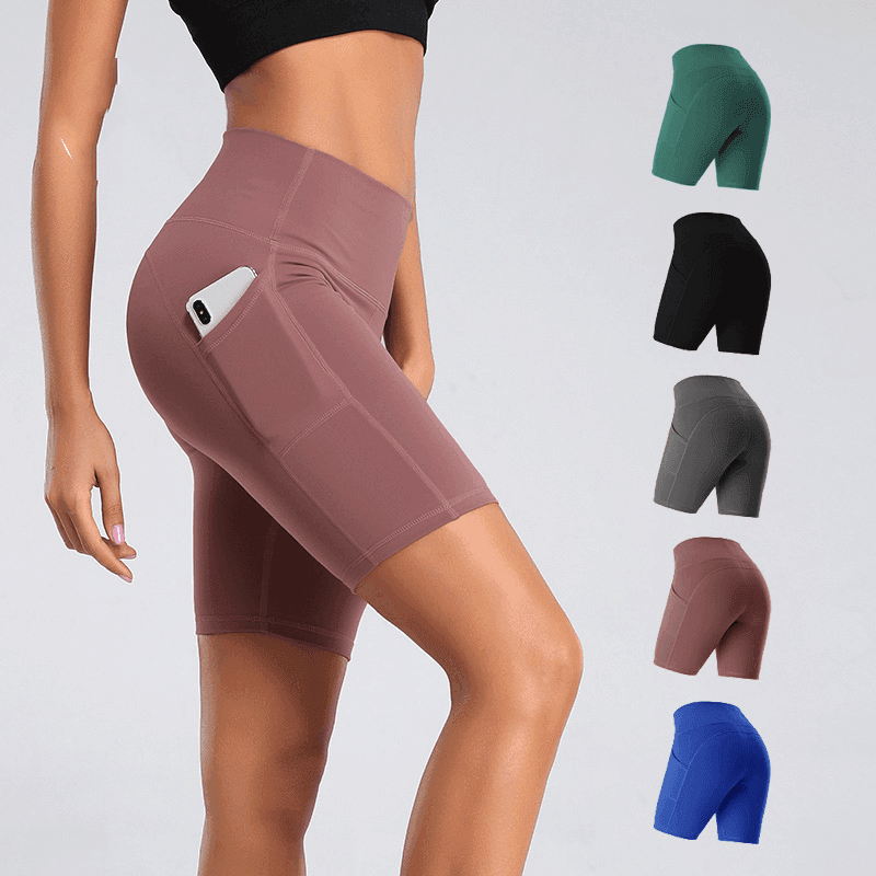 High Waist Fitness Gym Workout Leggings With Pockets Athletic Yoga Pants Slim Hips Lifting Pants - Anam Online