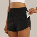 Summer Sports Shorts With Zipper Pockets Breathable Loose Anti-exposure Outdoor Running Fitness Pants For Women - Anam Online