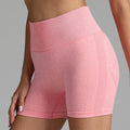 Seamless Yoga Shorts Women Solid Colour High Waist Hip-lifting Fitness Pants Running Sweatpants - Anam Online