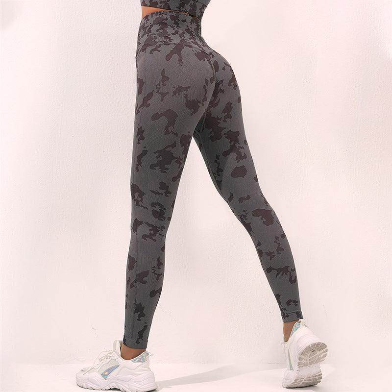 Fashion Camouflage High-Waist Yoga Pants | Seamless Leggings for Women – Stretch, Butt Lift & Fitness Ready - Anam Online