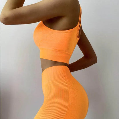 Yoga Fitness Knitted Nylon Quick-drying Breathable Exercise Running Clothes - Anam Online