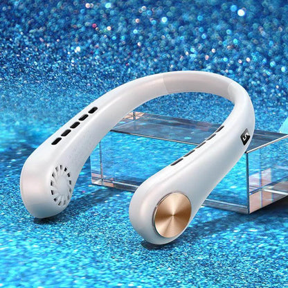 New Mini Neck Fan Portable Bladeless Hanging Neck Rechargeable Air Cooler Mini Summer Sports Fans - Anam Online